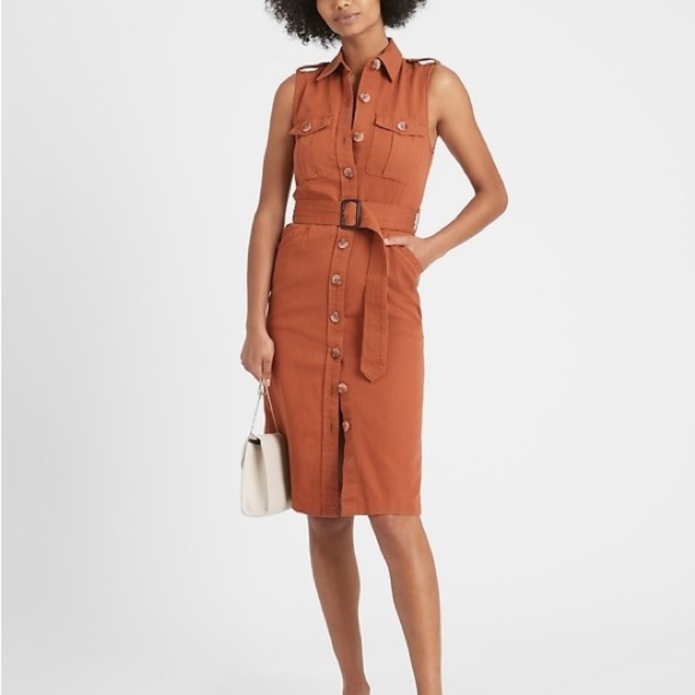 Banana Republic Heritage Bahia Dress- Rust